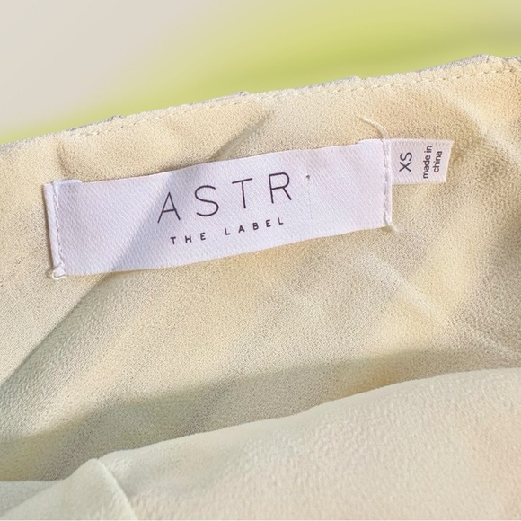 NWT ASTR The Label ‘Carina Open Back Mini Dress’ in “Butter” Yellow Size XS - Picture 7 of 16